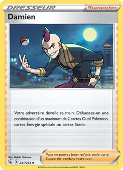 Carte Pokémon Damien 241 — Poing de Fusion