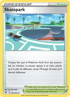 Carte Pokémon Skatepark 242 — Poing de Fusion
