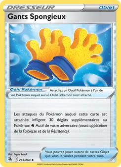 Carte Pokémon Gants Spongieux 243 — Poing de Fusion