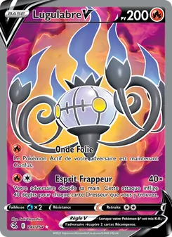 Carte Pokémon Lugulabre V 247 — Poing de Fusion