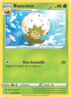 Carte Pokémon Blancoton 25 — Poing de Fusion
