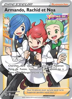 Carte Pokémon Armando, Rachid et Noa 258 — Poing de Fusion