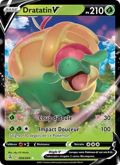 Carte Pokémon Dratatin V 26 — Poing de Fusion