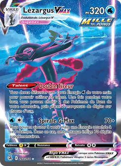 Carte Pokémon Lézargus VMAX 266 — Poing de Fusion
