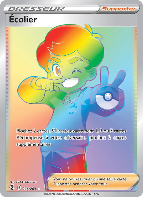 Carte Pokémon Écolier 276/264 de l'extension Poing de Fusion