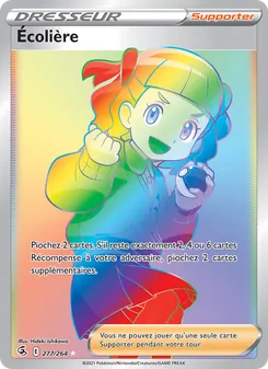Carte Pokémon Écolière 277 — Poing de Fusion