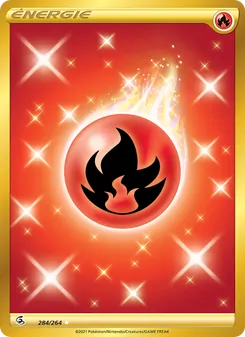 Carte Pokémon Énergie Feu 284 — Poing de Fusion