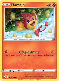 Carte Pokémon Flamajou 37 — Poing de Fusion