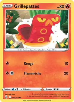 Carte Pokémon Grillepattes 46 — Poing de Fusion