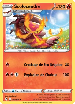 Carte Pokémon Scolocendre 49 — Poing de Fusion