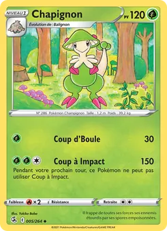 Carte Pokémon Chapignon 5 — Poing de Fusion