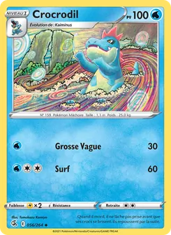 Carte Pokémon Crocrodil 56 — Poing de Fusion