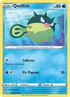 Carte Pokémon Qwilfish 60 — Poing de Fusion