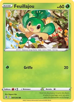 Carte Pokémon Feuillajou 7 — Poing de Fusion