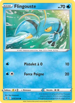 Carte Pokémon Flingouste 74 — Poing de Fusion
