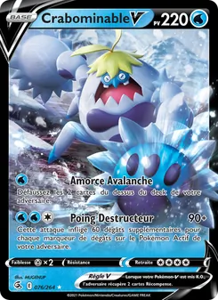Carte Pokémon Crabominable V 76 — Poing de Fusion