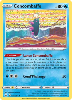 Carte Pokémon Concombaffe 77 — Poing de Fusion
