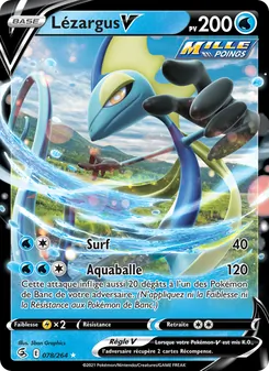 Carte Pokémon Lézargus V 78 — Poing de Fusion
