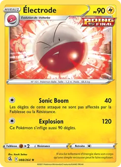 Carte Pokémon Électrode 88
