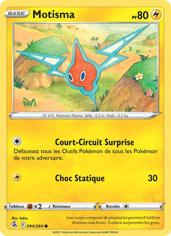 Carte Pokémon Motisma 94/264 de l'extension Poing de Fusion