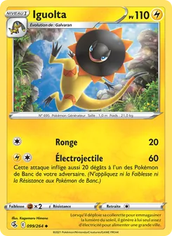 Carte Pokémon Iguolta 99 — Poing de Fusion