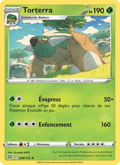 Carte Pokémon Torterra 008 — Stars Étincelantes