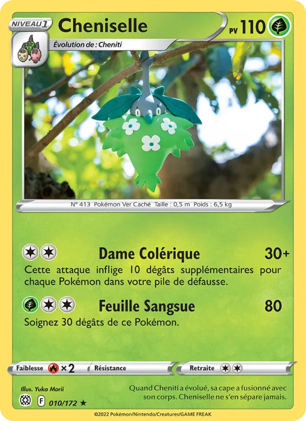 Carte Pokémon Cheniselle 010/172 de l'extension Stars Étincelantes