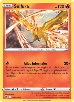 Carte Pokémon Sulfura 021 — Stars Étincelantes