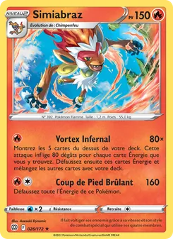 Carte Pokémon Simiabraz 026 — Stars Étincelantes