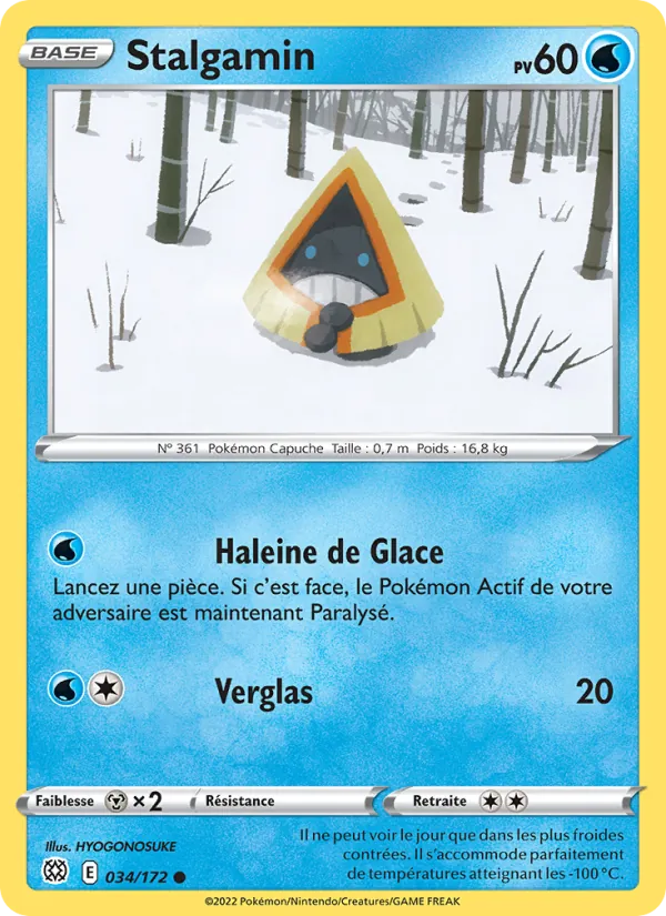 Carte Pokémon Stalgamin 034/172 de l'extension Stars Étincelantes