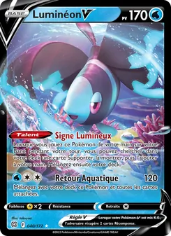 Carte Pokémon Luminéon V 040 — Stars Étincelantes