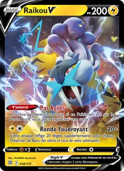 Carte Pokémon Raikou V 048 — Stars Étincelantes
