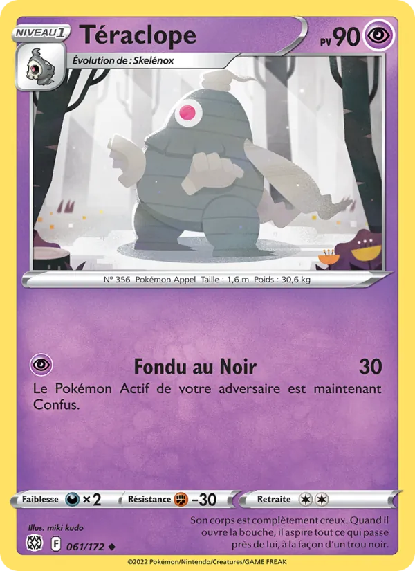 Carte Pokémon Téraclope 061/172 de l'extension Stars Étincelantes