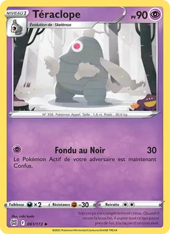 Carte Pokémon Téraclope 061