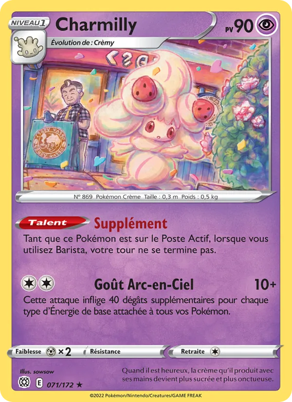 Carte Pokémon Charmilly 071/172 de l'extension Stars Étincelantes