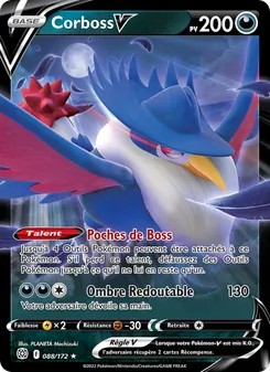 Carte Pokémon Corboss V 088 — Stars Étincelantes
