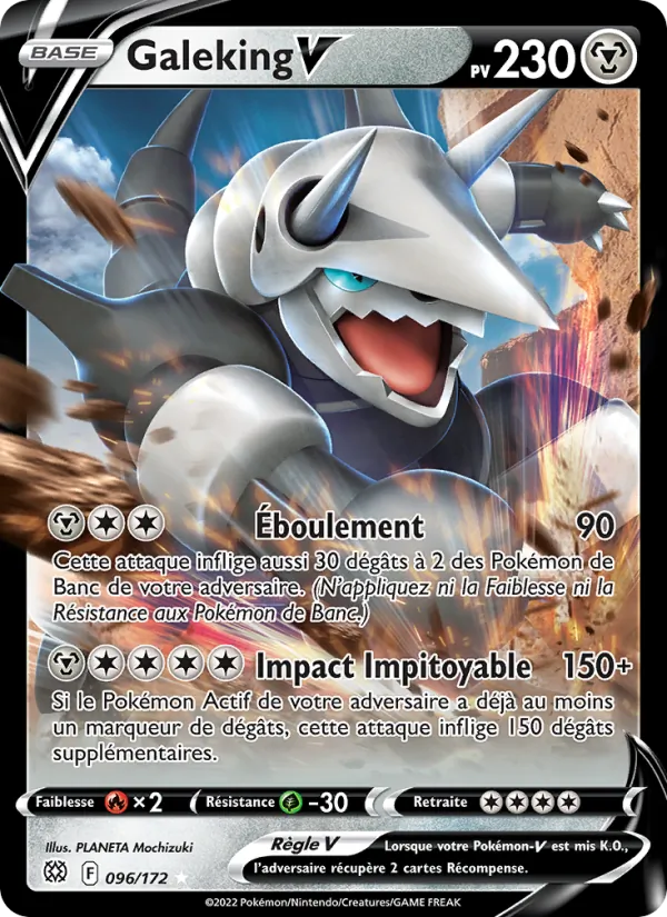 Carte Pokémon Galeking V 096/172 de l'extension Stars Étincelantes