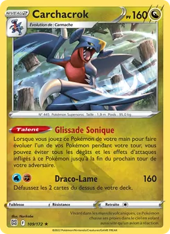 Carte Pokémon Carchacrok 109 — Stars Étincelantes