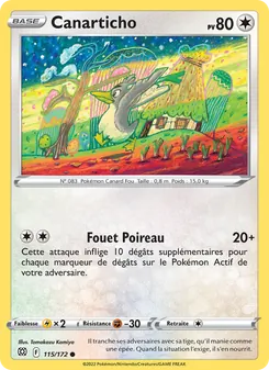 Carte Pokémon Canarticho 115 — Stars Étincelantes