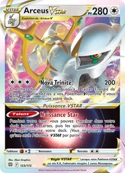 Carte Pokémon Arceus VSTAR 123 — Stars Étincelantes
