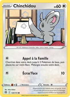 Carte Pokémon Chinchidou 124 — Stars Étincelantes