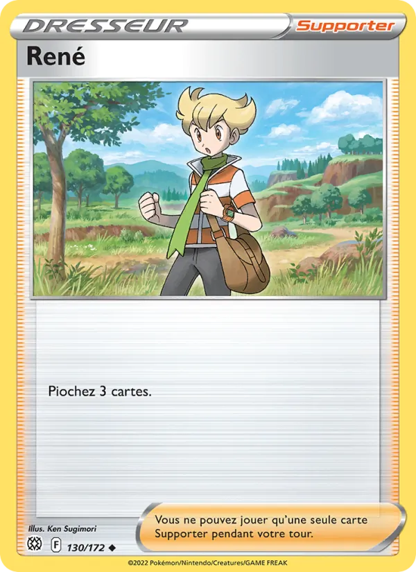 Carte Pokémon René 130/172 de l'extension Stars Étincelantes