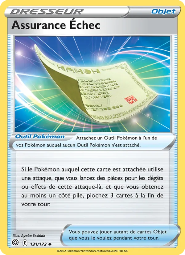 Carte Pokémon Assurance Échec 131/172 de l'extension Stars Étincelantes