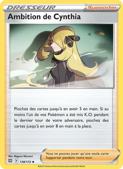 Carte Pokémon Ambition de Cynthia 138 — Stars Étincelantes