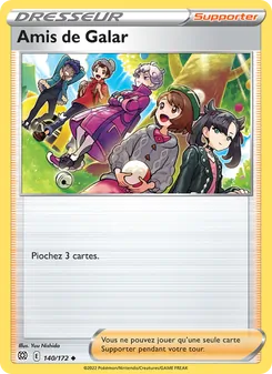 Carte Pokémon Amis de Galar 140 — Stars Étincelantes