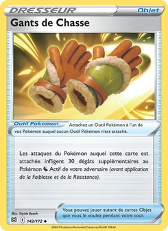 Carte Pokémon Gants de Chasse 142 — Stars Étincelantes