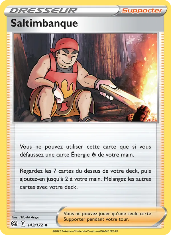 Carte Pokémon Saltimbanque 143/172 de l'extension Stars Étincelantes
