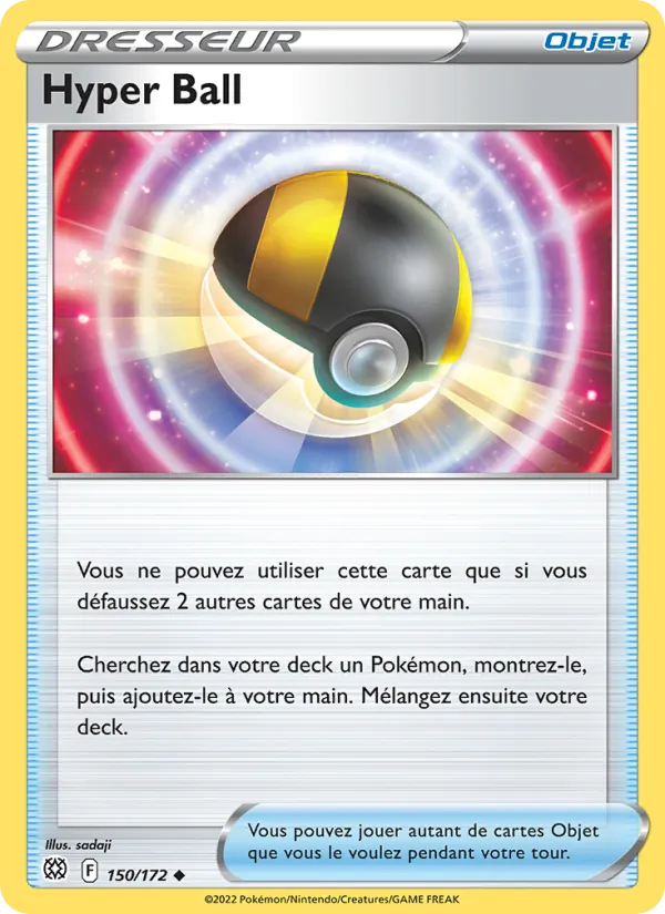 Carte Pokémon Hyper Ball 150/172 de l'extension Stars Étincelantes