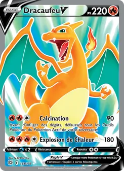 Carte Pokémon Dracaufeu V 153 — Stars Étincelantes