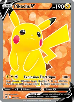 Carte Pokémon Pikachu V 157 — Stars Étincelantes